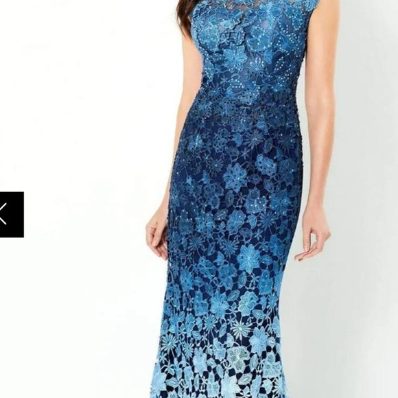 Elegant Lace Overlay Dress Plus Size Custom Wedding Mother Of Bride - Picture 3 of 11